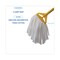 Boardwalk Cut-End Wet Mop, White, Polyester/Rayon, PK12, BWKBW2020 BWKBW2020 - alternate 8